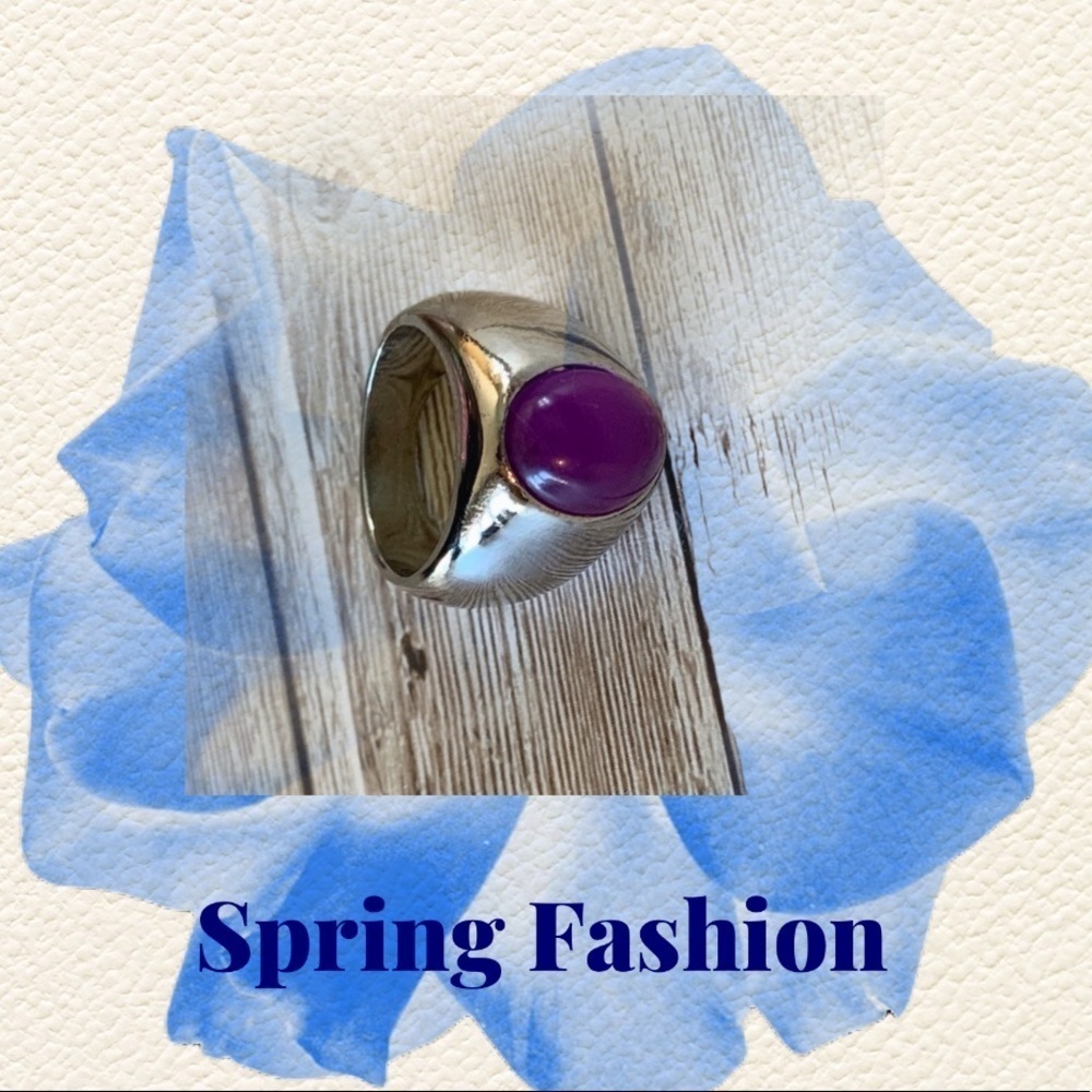 Silver Statement Statement RING - Picture 4 of 6